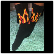 Load image into Gallery viewer, “Hot Like Fire” Statement Socks