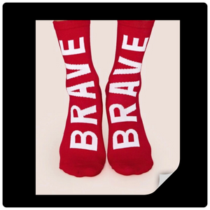 “Be Brave” Socks